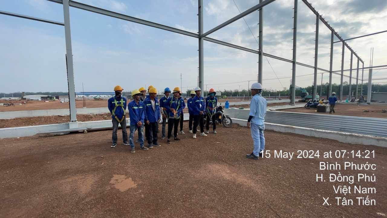 Lắp dựng kết cấu thép cho CÔNG TY TNHH KEESON