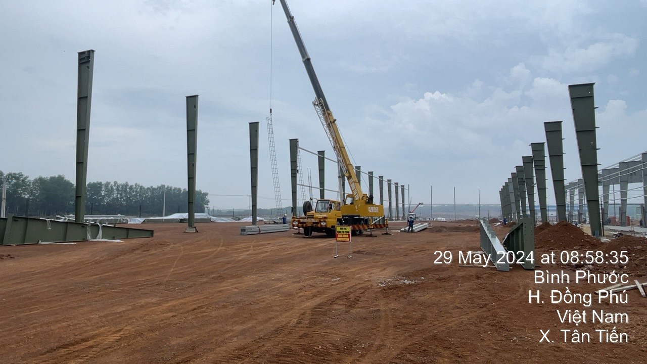 Lắp dựng kết cấu thép cho CÔNG TY TNHH KEESON