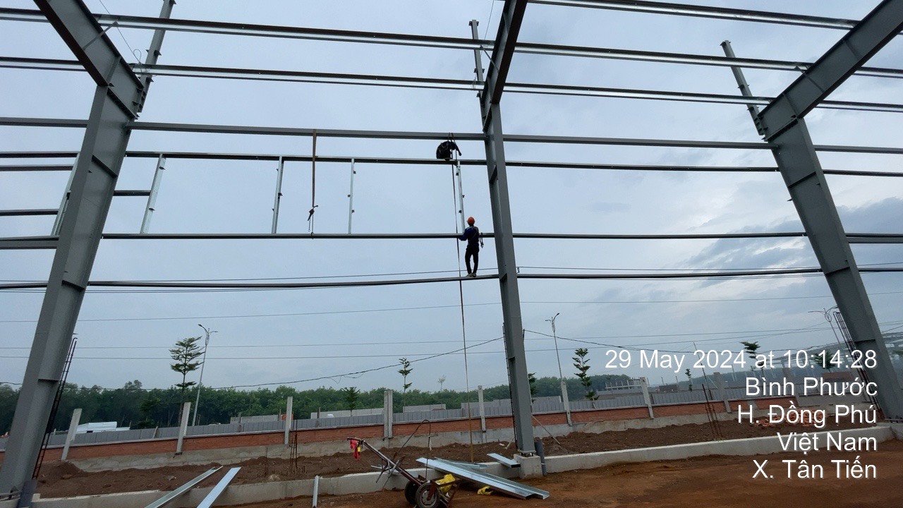 Lắp dựng kết cấu thép cho CÔNG TY TNHH KEESON